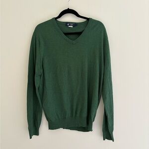 J. Crew Men's Forest V-Neck Sweater